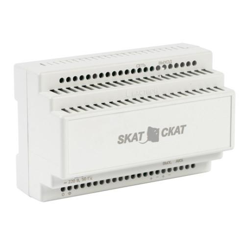(597) Бастион SKAT-12-4.0 DIN (СКАТ ИБП-12/4-DIN) источник питания 12В 4А АКБ внешн. 1х17-26Ач