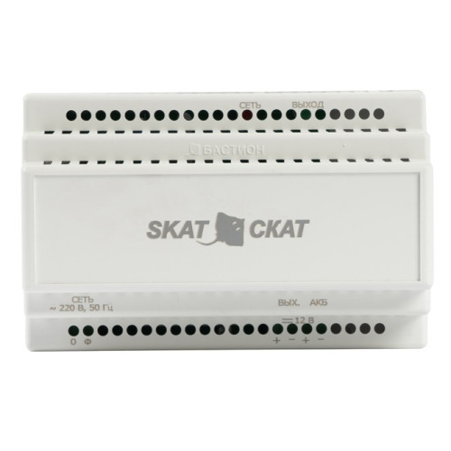 (597) Бастион SKAT-12-4.0 DIN (СКАТ ИБП-12/4-DIN) источник питания 12В 4А АКБ внешн. 1х17-26Ач