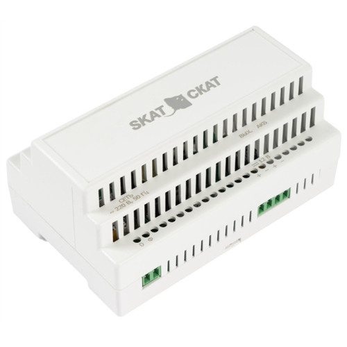 (597) Бастион SKAT-12-4.0 DIN (СКАТ ИБП-12/4-DIN) источник питания 12В 4А АКБ внешн. 1х17-26Ач