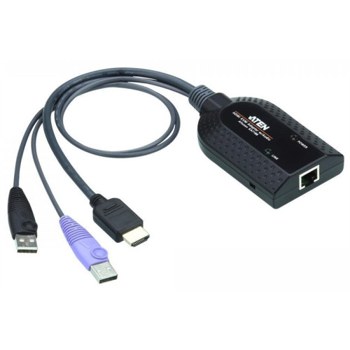 ATEN USB HDMI Virtual Media KVM Adapter Cable (Support Smart Card Reader and Audio De-Embedder)