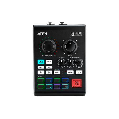 ATEN MicLIVE™ 6-CH AI Audio Mixer