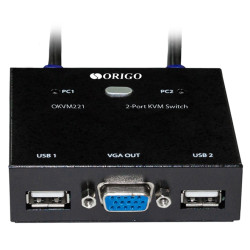 ORIGO 2-портовый KVM-переключатель с портами VGA и USB