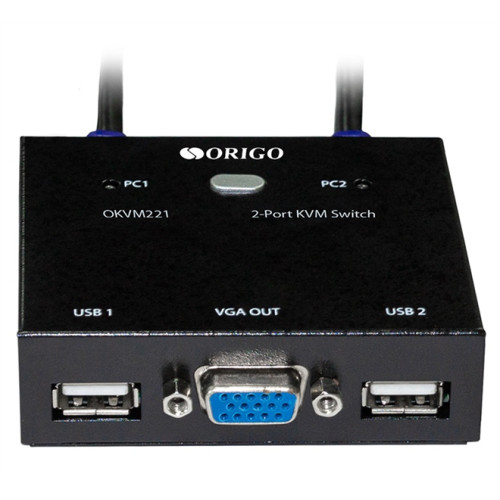 ORIGO 2-портовый KVM-переключатель с портами VGA и USB