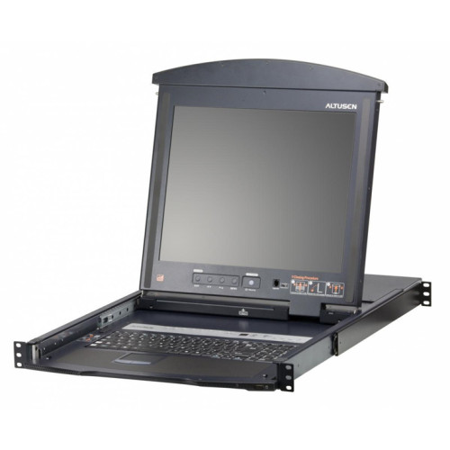 ATEN 8P CAT-5 HIGH DENSITY DUAL RAIL LCD KVM*KL1508AN-AXA-RG