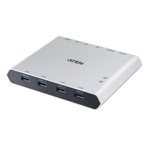 ATEN 2-Port 4K DisplayPort USB-C KVM Dock Switch with Power Pass-through