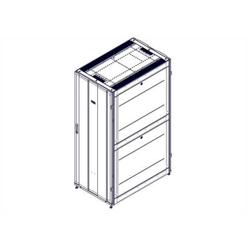 Systeme Electric Монтажный шкаф, серия Uniprom, 42U-750/1200, боковые панели 4шт, черный