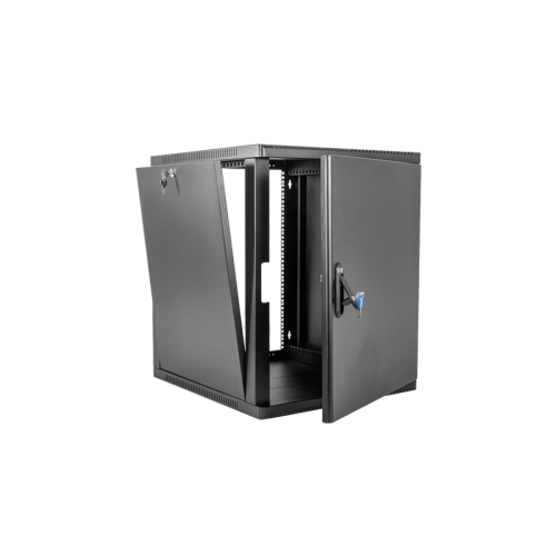 ЦМО Шкаф телекоммуникационный настенный сварной 12U (600  350) съёмные стенки, дверь металл, чёрный