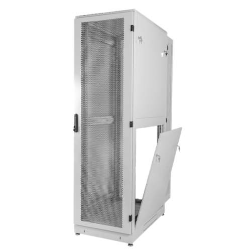 ЦМО Шкаф серверный напольный 48U (600  1000) дверь перфорированная 2 шт.