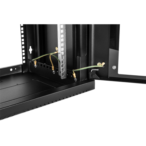 ЦМО Шкаф телекоммуникационный настенный сварной 6U (600  650) съёмные стенки, дверь стекло, чёрный