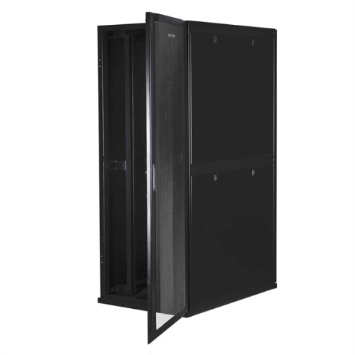 SMARTWATT Серверный шкаф Rack S-Series 42U 800x1200мм, двери с перфорацией, боковые панели 4шт и ролики в комплекте, черный (4512020620016)