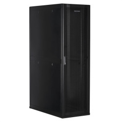 SMARTWATT Серверный шкаф Rack S-Series 42U 600x1200мм, двери с перфорацией, боковые панели 4шт и ролики в комплекте, черный (4512020620014)