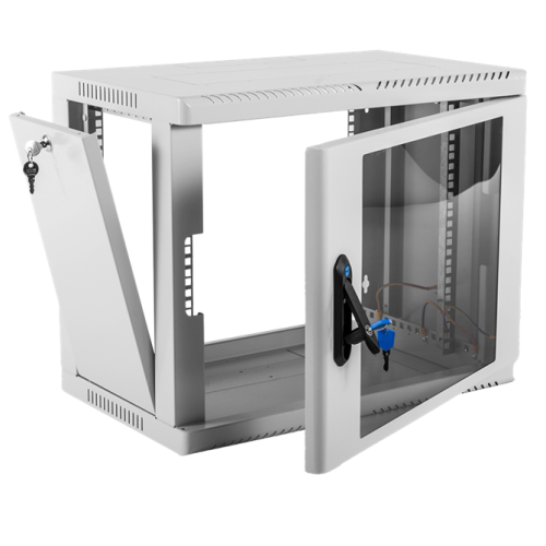 ЦМО Шкаф телекоммуникационный настенный сварной 12U (600  350) съёмные стенки, дверь стекло