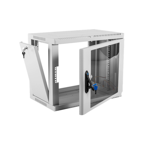 ЦМО Шкаф телекоммуникационный настенный сварной 9U (600  350) съёмные стенки, дверь стекло