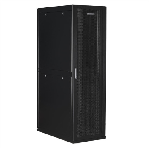SMARTWATT Серверный шкаф Rack S-Series 42U 600x1070мм, двери с перфорацией, боковые панели 4шт и ролики в комплекте, черный (4512020620015)