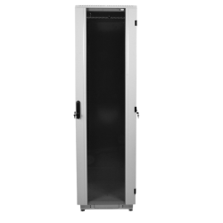 ЦМО Шкаф телекоммуникационный напольный 36U (600  600) дверь стекло, чёрный