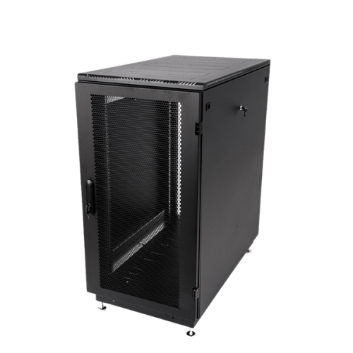 ЦМО Шкаф серверный напольный 30U (600  1000) дверь перфорированная 2 шт., чёрный