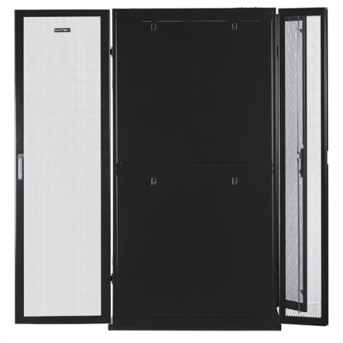SMARTWATT Серверный шкаф Rack S-Series 42U 600x1070мм, двери с перфорацией, боковые панели 4шт и ролики в комплекте, черный (4512020620015)