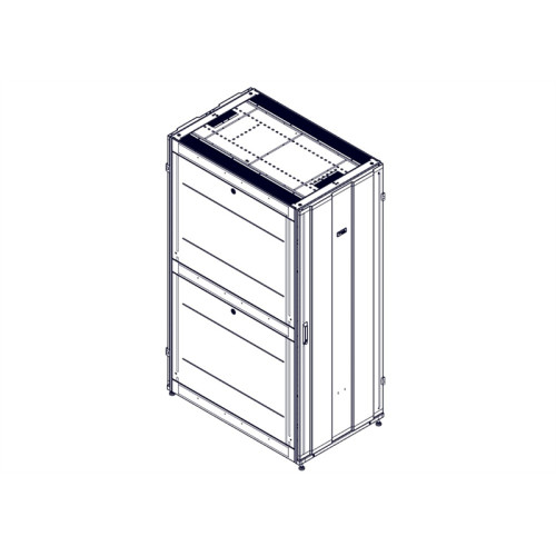 Systeme Electric Монтажный шкаф, серия Uniprom, 42U-750/1200, боковые панели 4шт, черный