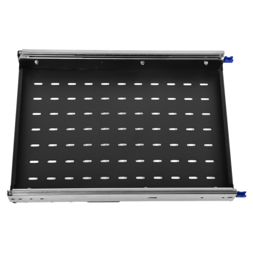 ЦМО Полка усиленная с телескопическими направляющими грузоподъёмностью 150 кг глубина 620 мм чёрный