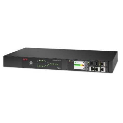 APC Rack ATS, 230V, 16A, C20 in, (8) C13 (1) C19 out (rep. AP4423, AP7723)
