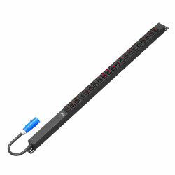 SMARTWATT PDU P-series Basic, 0U, 1Ф 16A, 3,8кВА, выход - 21xC13+21xC39, вход IEC 309, кабель 2М