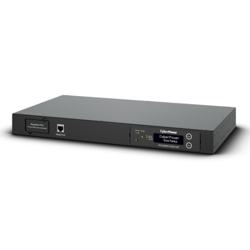CyberPower ATS PDU20MHVCEE10AT Metered, 1U type, 16Amp, plug IEC 309 16A, (8) IEC 320 C13 (2) IEC 320 C19