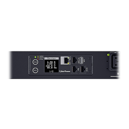 CyberPower PDU PDU81405 Switched Metered-by-Outlet, 0U type, 32Amp, plug IEC 309 32A, (21) IEC 320 C13 (3) IEC 320 C19