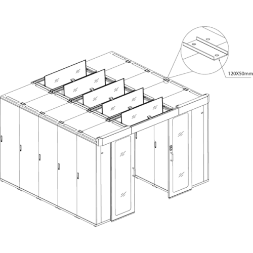 Планка для соединения шкафов серии Business с фиксацией на крыше