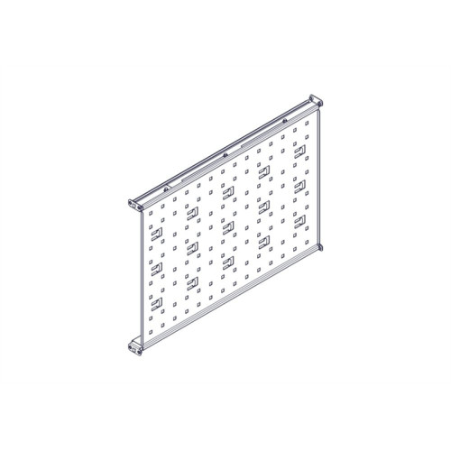 Systeme Electric, серия Uniprom, горизонтальная, стационарная полка 1U, 650мм, 120кг