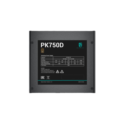 Deepcool GAMERSTORM PK750D (ATX 2.4, 750W, PWM 120mm fan, Active PFC+DC to DC, 80+ BRONZE) RET
