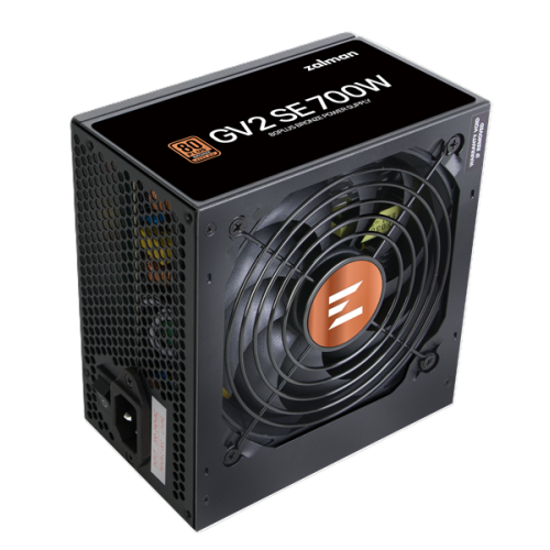 Zalman ZM700-GV2SE, 700W, ATX12V v2.52, APFC, 12cm Fan, 80+ Bronze, Retail