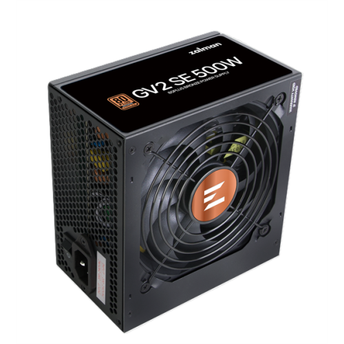 Zalman ZM500-GV2SE, 500W, ATX12V v2.52, APFC, 12cm Fan, 80+ Bronze, Retail