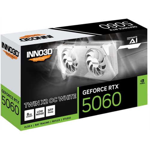 INNO3D RTX 5060 Twin X2 OC WHITE//RTX5060, HDMI, DP*3, 8G,D7