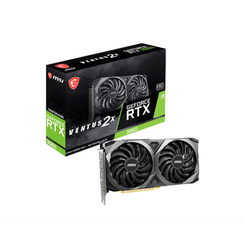 MSI RTX 3060 VENTUS 2X 12G OC//RTX 3060, HDMI, DP*3, 12G, D6