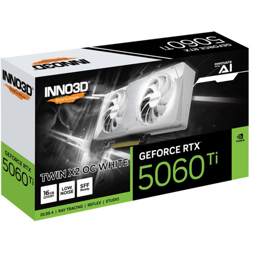 INNO3D RTX 5060 Ti Twin X2 OC WHITE//RTX5060Ti, HDMI, DP*3, 16G,D7