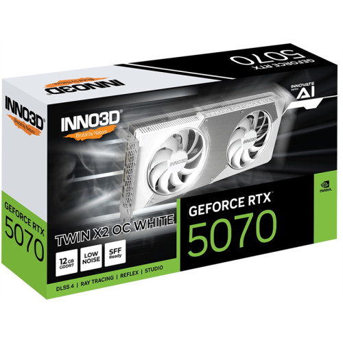 INNO3D RTX 5070 Twin X2 OC WHITE//RTX5070, HDMI, DP*3, 12G,D7