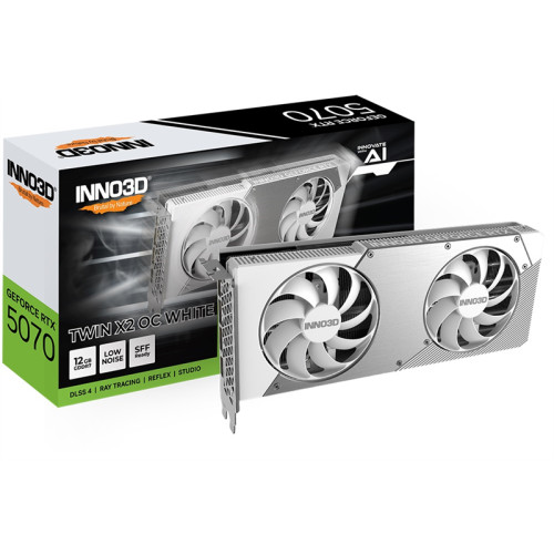 INNO3D RTX 5070 Twin X2 OC WHITE//RTX5070, HDMI, DP*3, 12G,D7