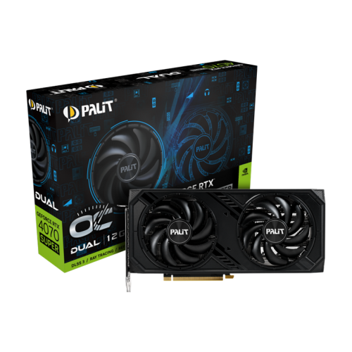 PALIT NED407SS19K9-1043D RTX4070 SUPER DUAL OC 12GB GDDR6X 192bit 3-DP HDMI