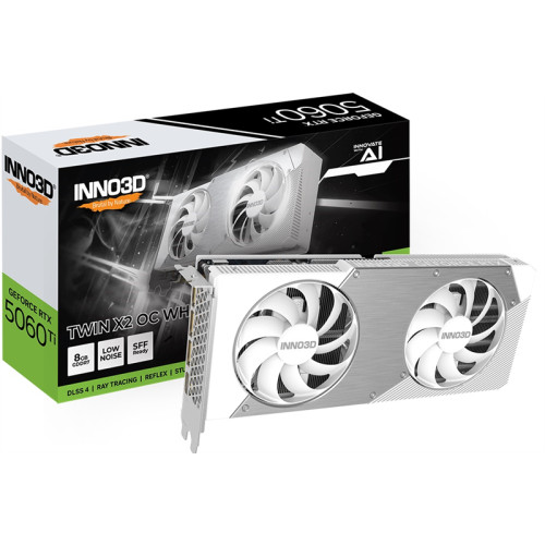 INNO3D RTX 5060 Ti Twin X2 OC WHITE//RTX5060Ti, HDMI, DP*3, 8G,D7