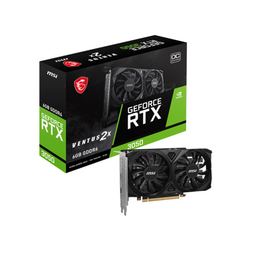 MSI RTX 3050 VENTUS 2X 6G OC//RTX 3050,HDMI*2, DP, 6G,  D6