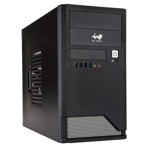 Mini Tower InWin EMR048 Black __________  U2.0*2+U3.0*2+A(HD)  mATX (без блока питания)