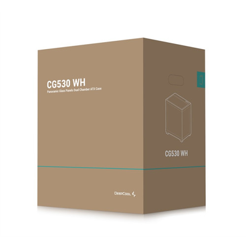 Deepcool CG530 WH без БП, боковое окно (панорама), белый, ATX