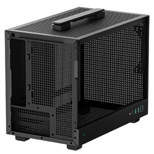 Deepcool CH160 без БП, боковое окно (закаленное стекло), черный, MINI-ITX