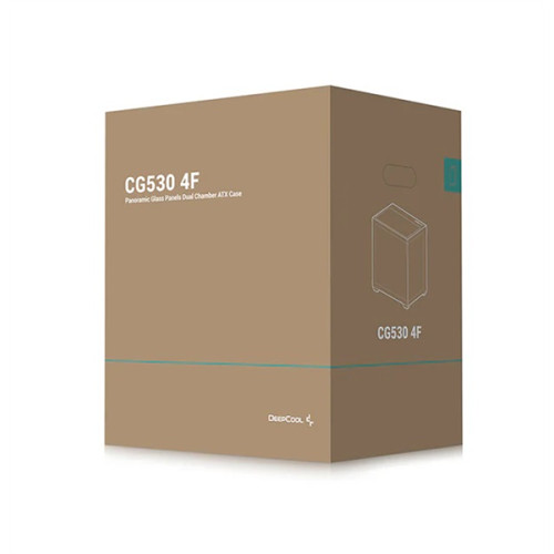 Deepcool CG530 4F без БП, боковое окно (панорама), 3x120мм ARGB Reverce вентилятора на боковой стенке, 1x120мм ARGB вентилятор сзади, черный, ATX