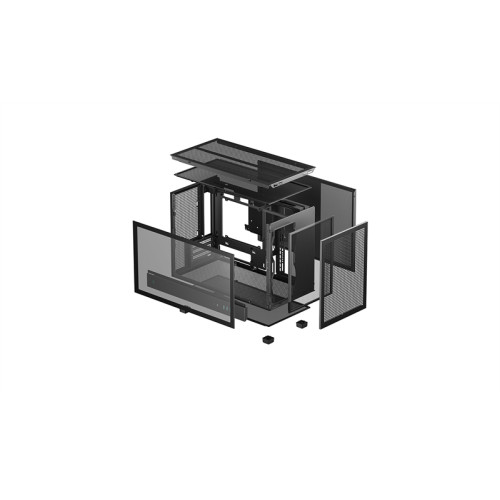Deepcool CH260 без БП, боковое окно (закаленное стекло), черный, MICRO ATX/MINI-ITX