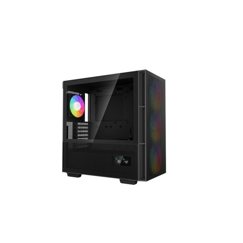 Deepcool CH560 DIGITAL без БП, боковое окно (закаленное стекло), 3x140мм ARGB вентилятор спереди и 1x120мм ARGB вентилятор сзади, черный, ATX