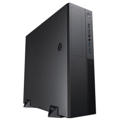 Slim Case Powerman EL510 Black PM-300ATX U3.0*2+U2*2+A(HD): fan 9cm; intrusion switch, Micro-ATX, Mini-ITX
