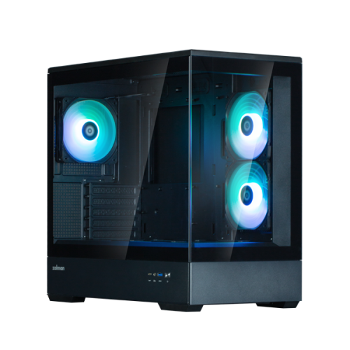 ZALMAN P30 V2, MATX, BLACK, WINDOW, 2x3.5