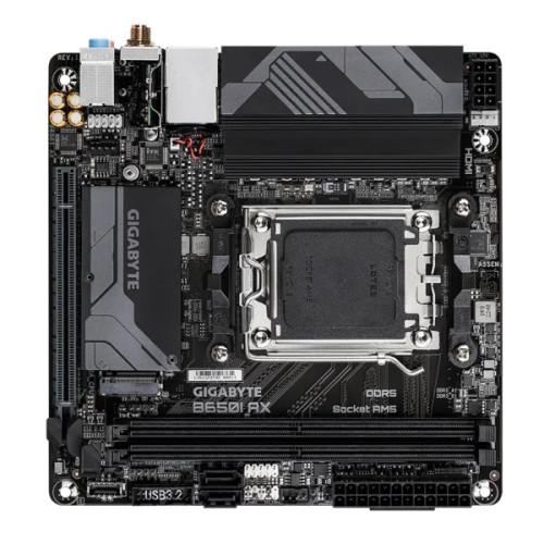 GIGABYTE B650I AX, AM5, B650, 2*DDR5, 2*SATA, 1*M.2, 3*USB 3.2, 3*USB 2.0, 1*PCIx16, DP+HDMI, mITX