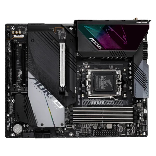 GIGABYTE B650E AORUS MASTER, AM5, B650,  4*DDR5, 4*SATA, 4*M.2, 8*USB 3.2, 4*USB 2.0, Type-C, 3*PCIx16, HDMI, ATX